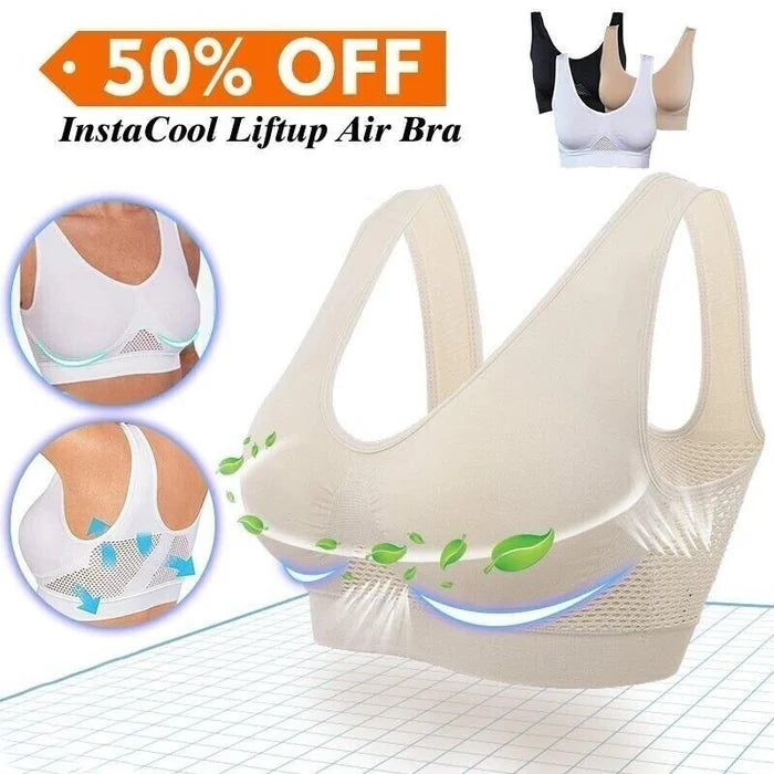 🔥LETZTER TAG 50 % RABATT – Atmungsaktive Cool Liftup Air Bra