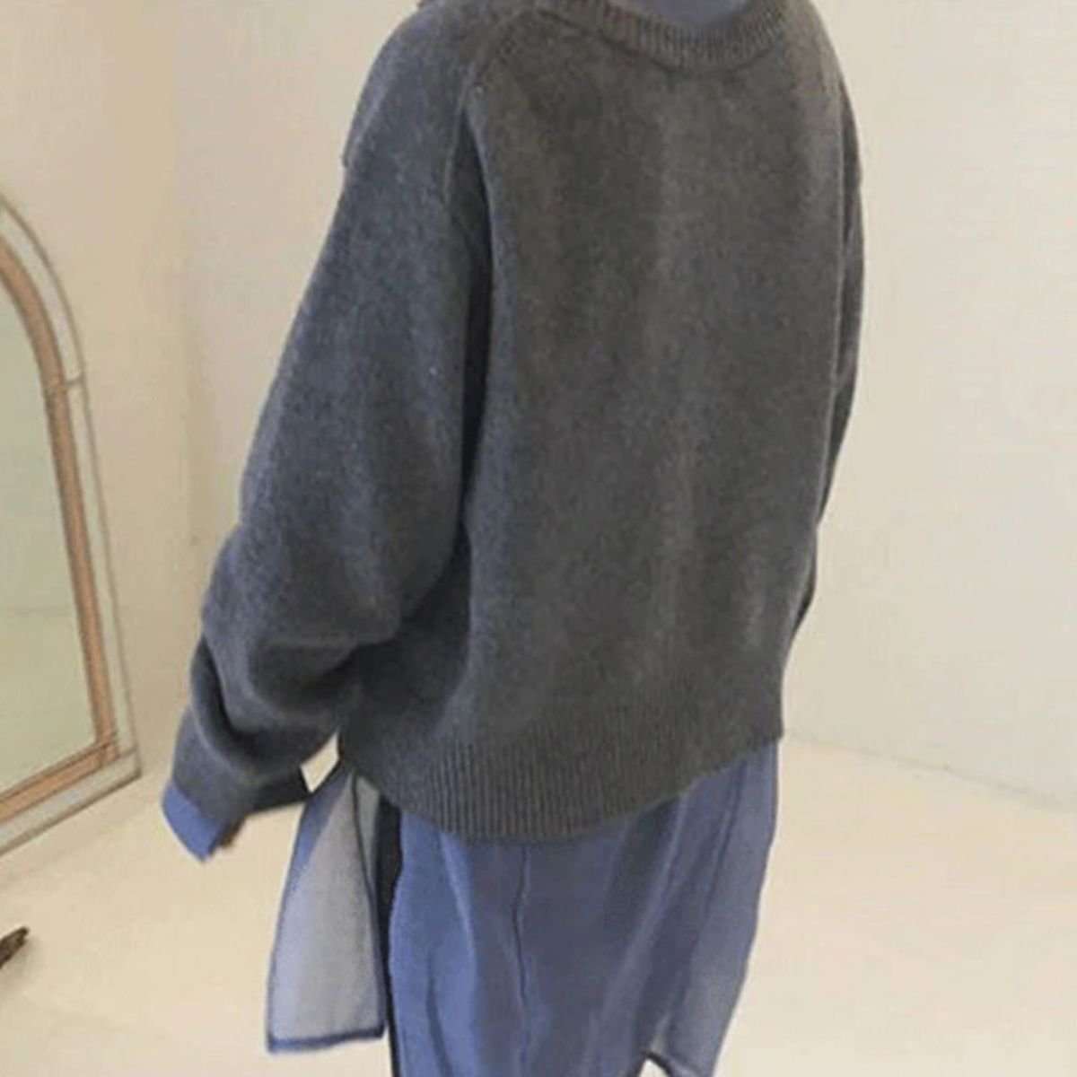 Fia™ | Comfortable cashmere vest with a playful button placket - gray 