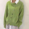 Fia™ | Comfortable cashmere vest with a playful button placket - green 