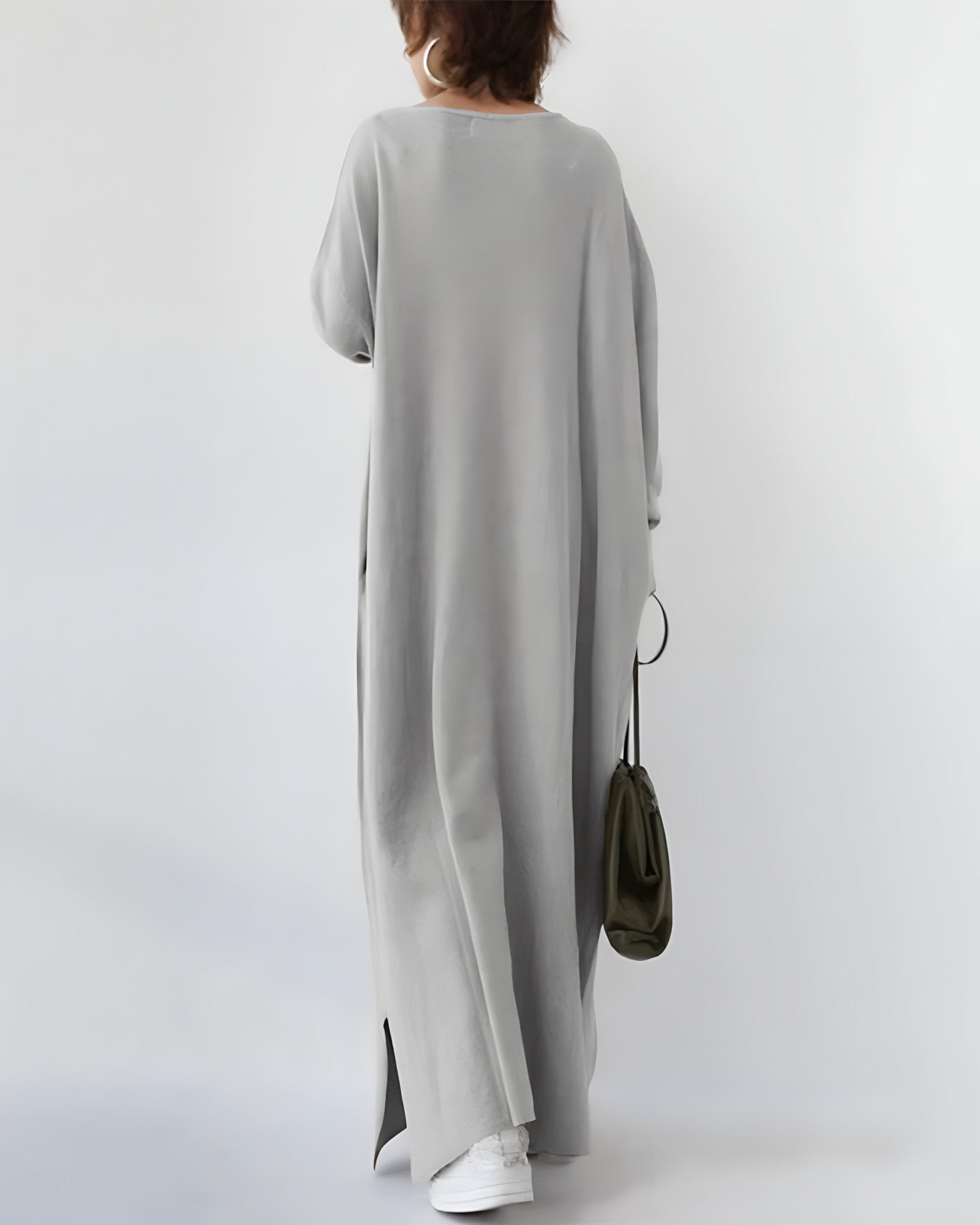 Millicent - V-Ausschnitt Langes Kleid