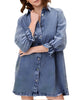 Load image into Gallery viewer, Amber - Long sleeve denim dress
