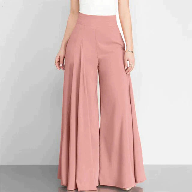 Nadine - Elegant trousers with a high waist and wide legs